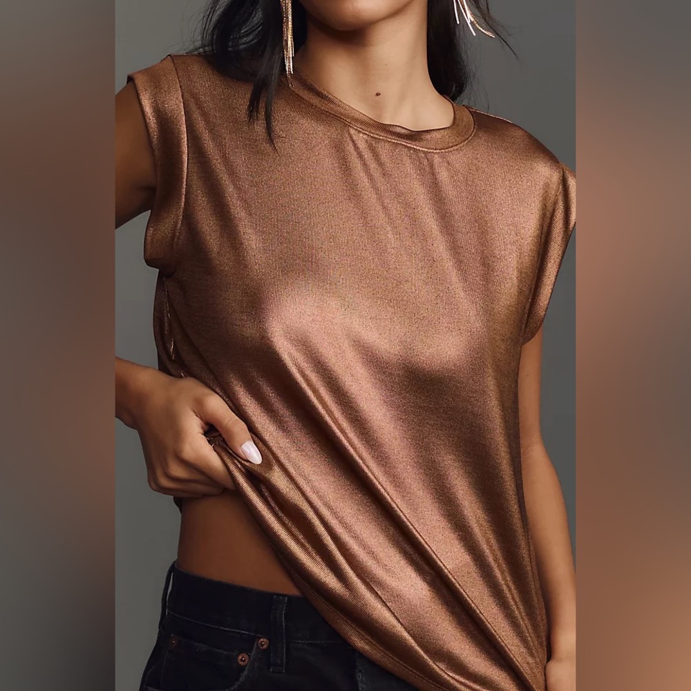 Porridge Shimmering Copper Tee